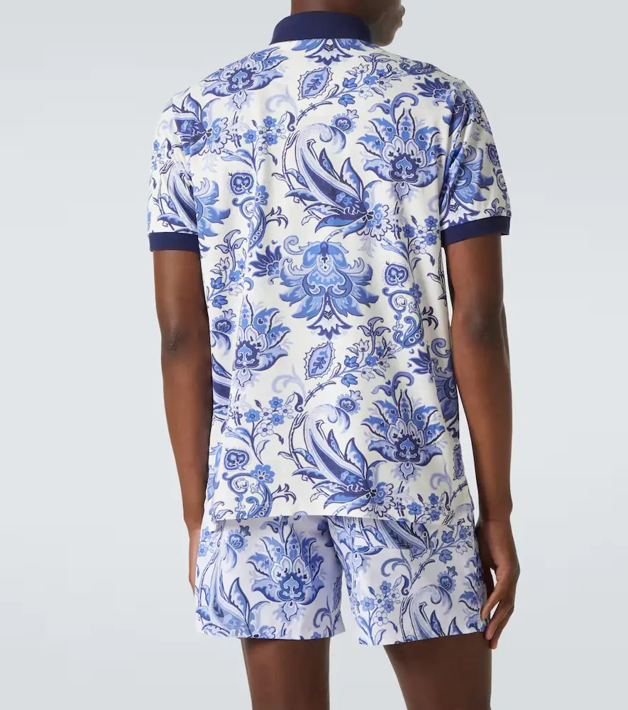 Etro Floral cotton piqué polo shirt | Thumbnail 2 Etro Floral cotton piqué polo shirt | Thumbnail 2