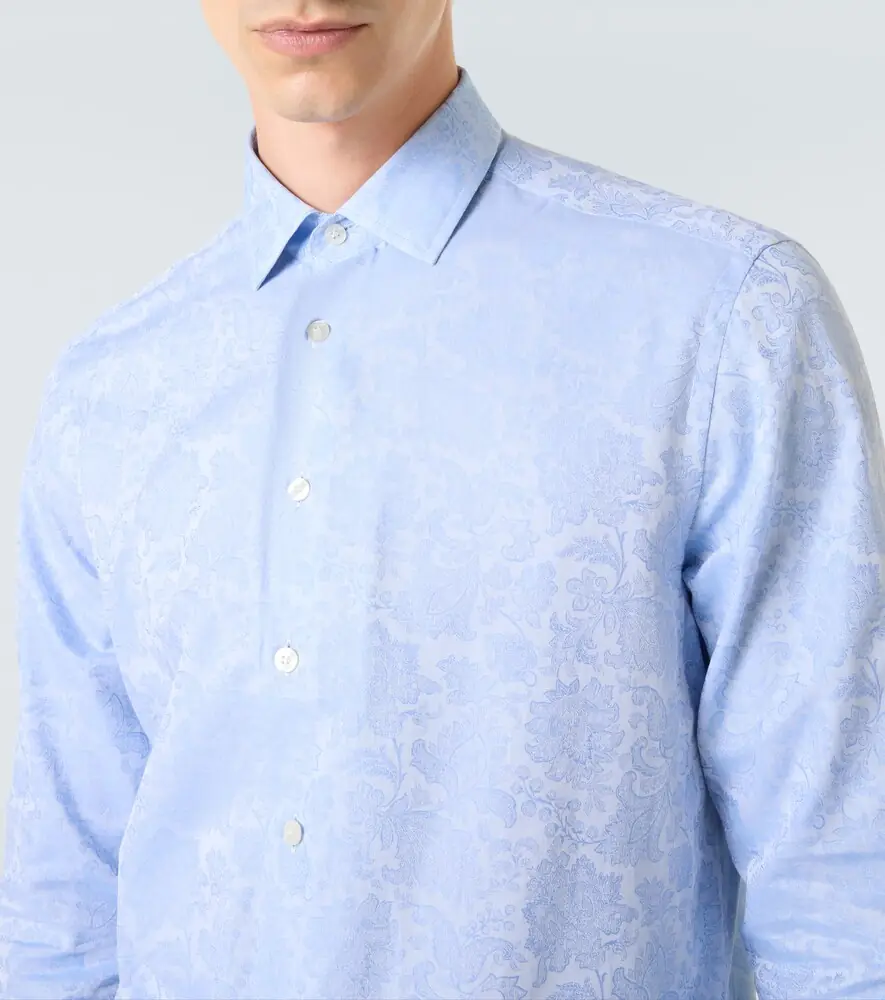 Etro Floral cotton jacquard shirt | Thumbnail 4
