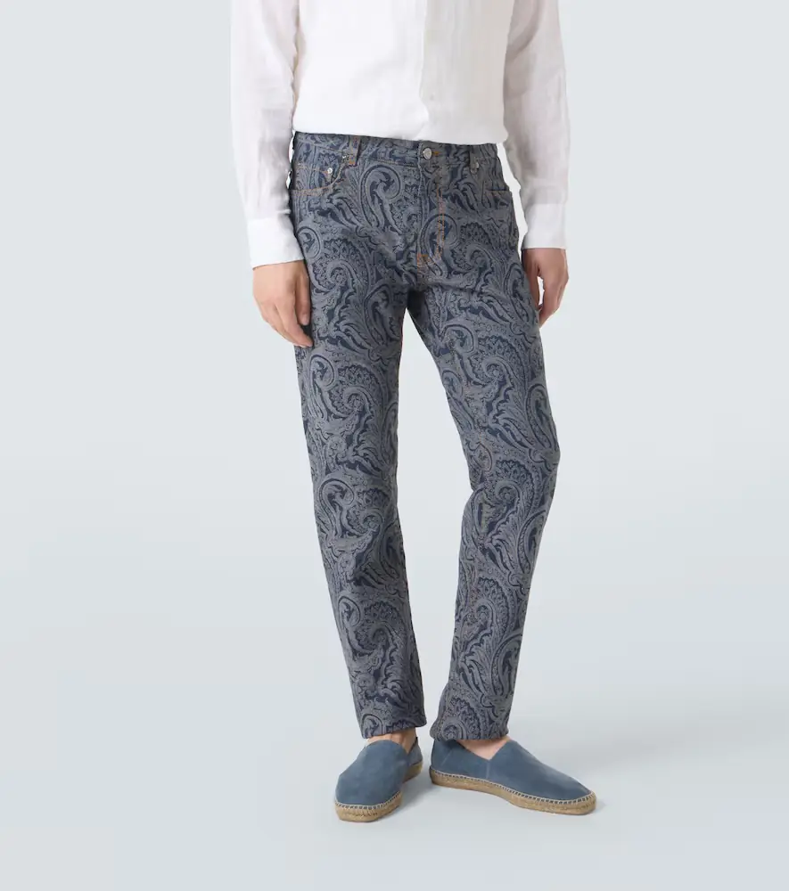 Etro Roma paisley slim jeans | Thumbnail 2
