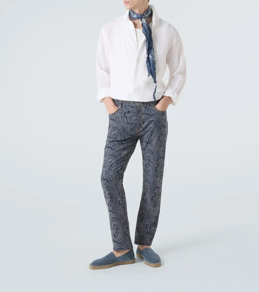 Etro Roma paisley slim jeans | Thumbnail 3
