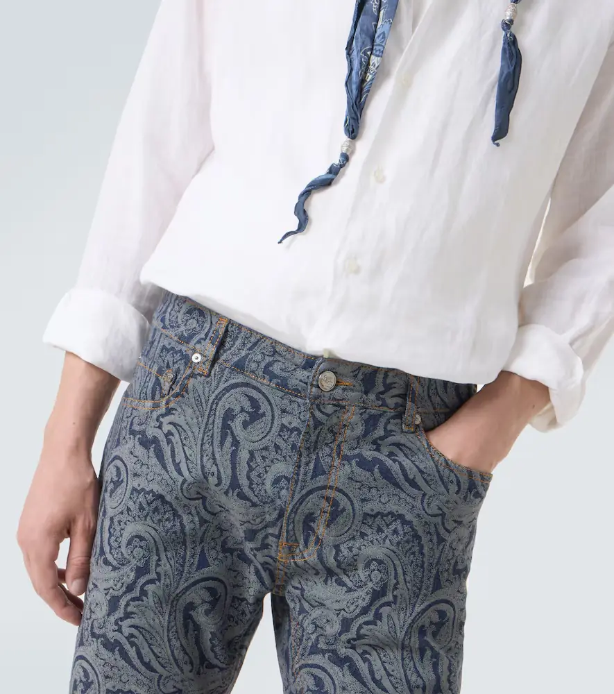 Etro Roma paisley slim jeans | Thumbnail 5