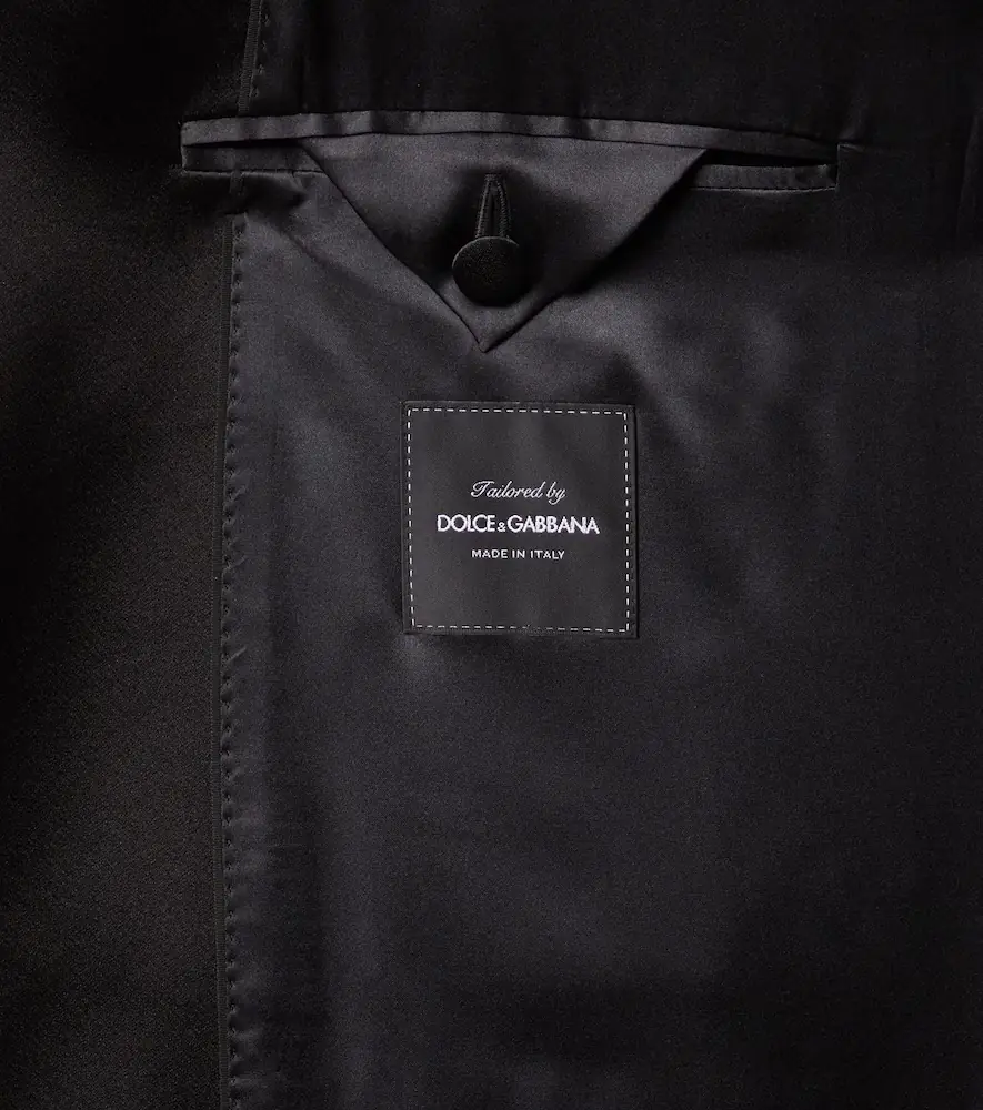 Dolce & Gabbana Wool and silk-blend tuxedo jacket | Thumbnail 2 Dolce & Gabbana Wool and silk-blend tuxedo jacket | Thumbnail 2