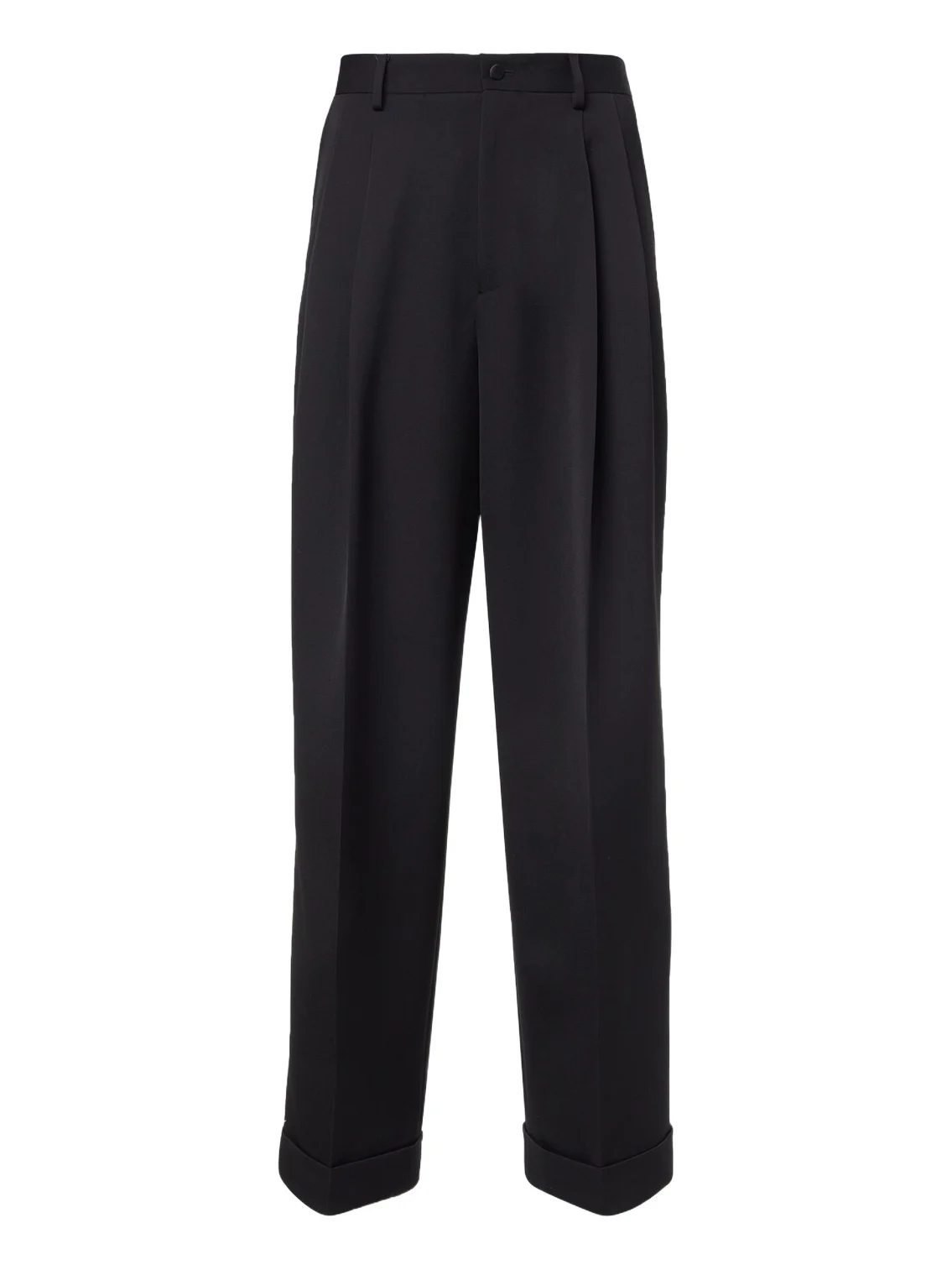 Wool and silk-blend gabardine suit pants