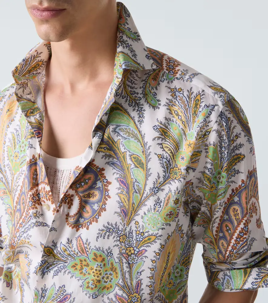 Etro Paisley cotton poplin shirt | Thumbnail 4