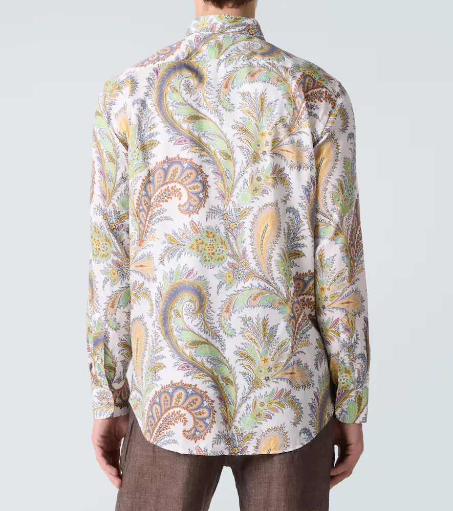 Etro Paisley cotton poplin shirt | Thumbnail 5