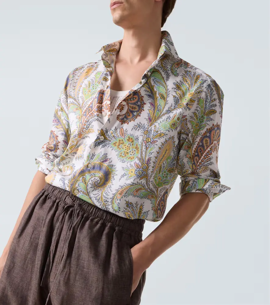 Etro Paisley cotton poplin shirt | Thumbnail 6
