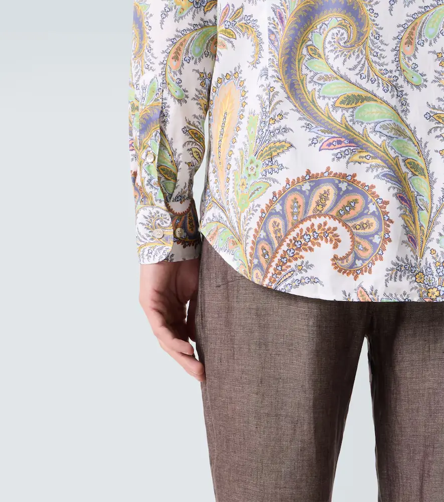 Etro Paisley cotton poplin shirt | Thumbnail 7