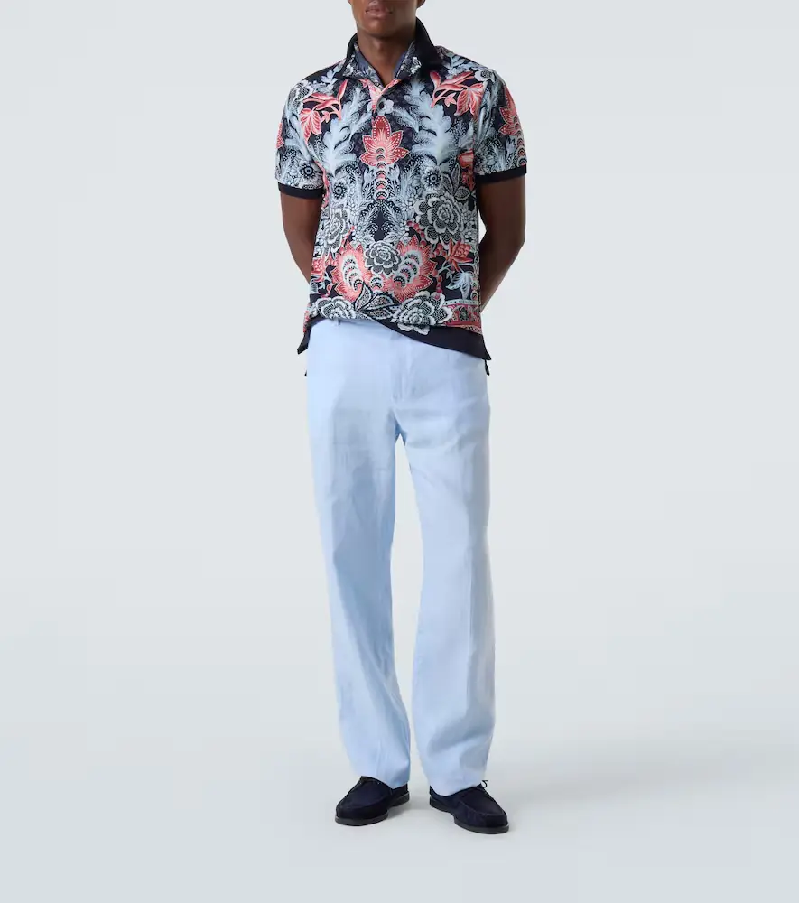 Etro Paisley cotton piqué polo shirt | Thumbnail 2 Etro Paisley cotton piqué polo shirt | Thumbnail 2