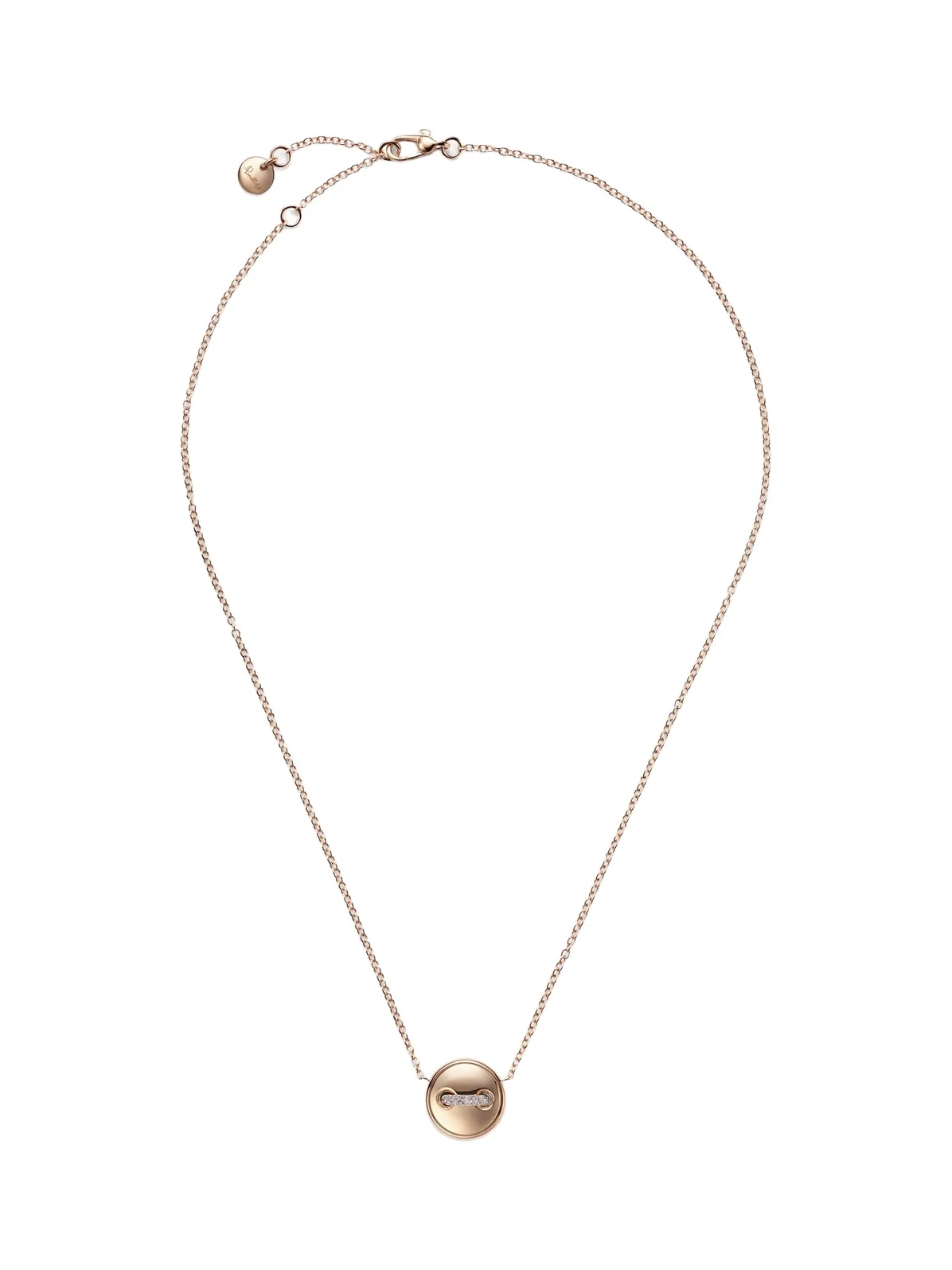 Pom Pom Dot 18kt rose gold pendant necklace with turquoise and diamonds Pom Pom Dot 18kt rose gold pendant necklace with turquoise and diamonds