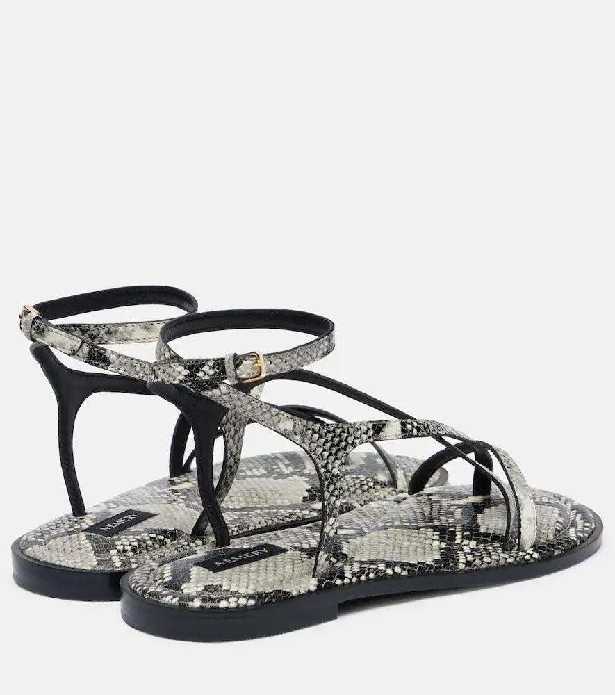 A Emery A. Emery Edna snake-effect leather sandals | Thumbnail 3