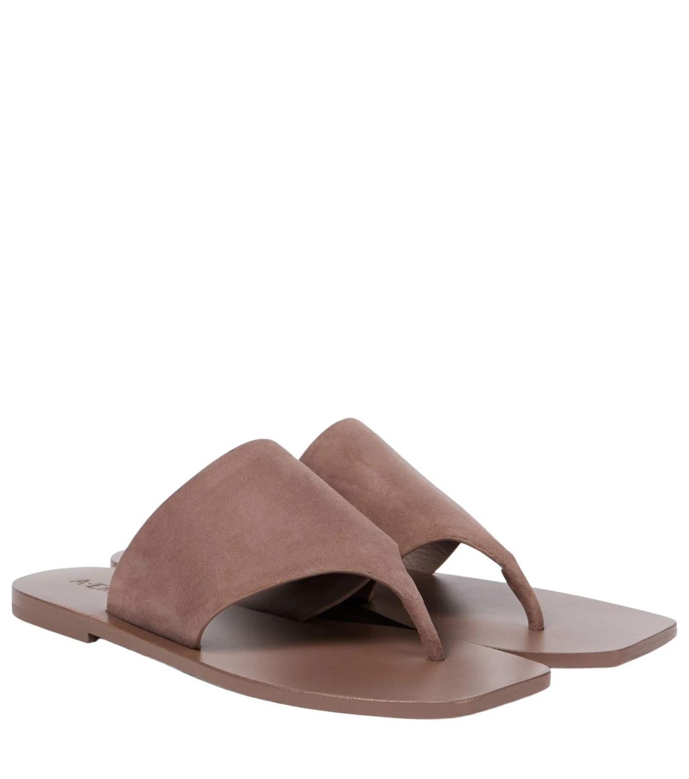 A. Emery Paton suede slides A. Emery Paton suede slides