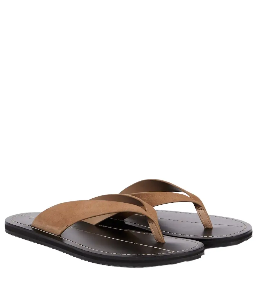 A Emery A. Emery Flora suede thong sandals