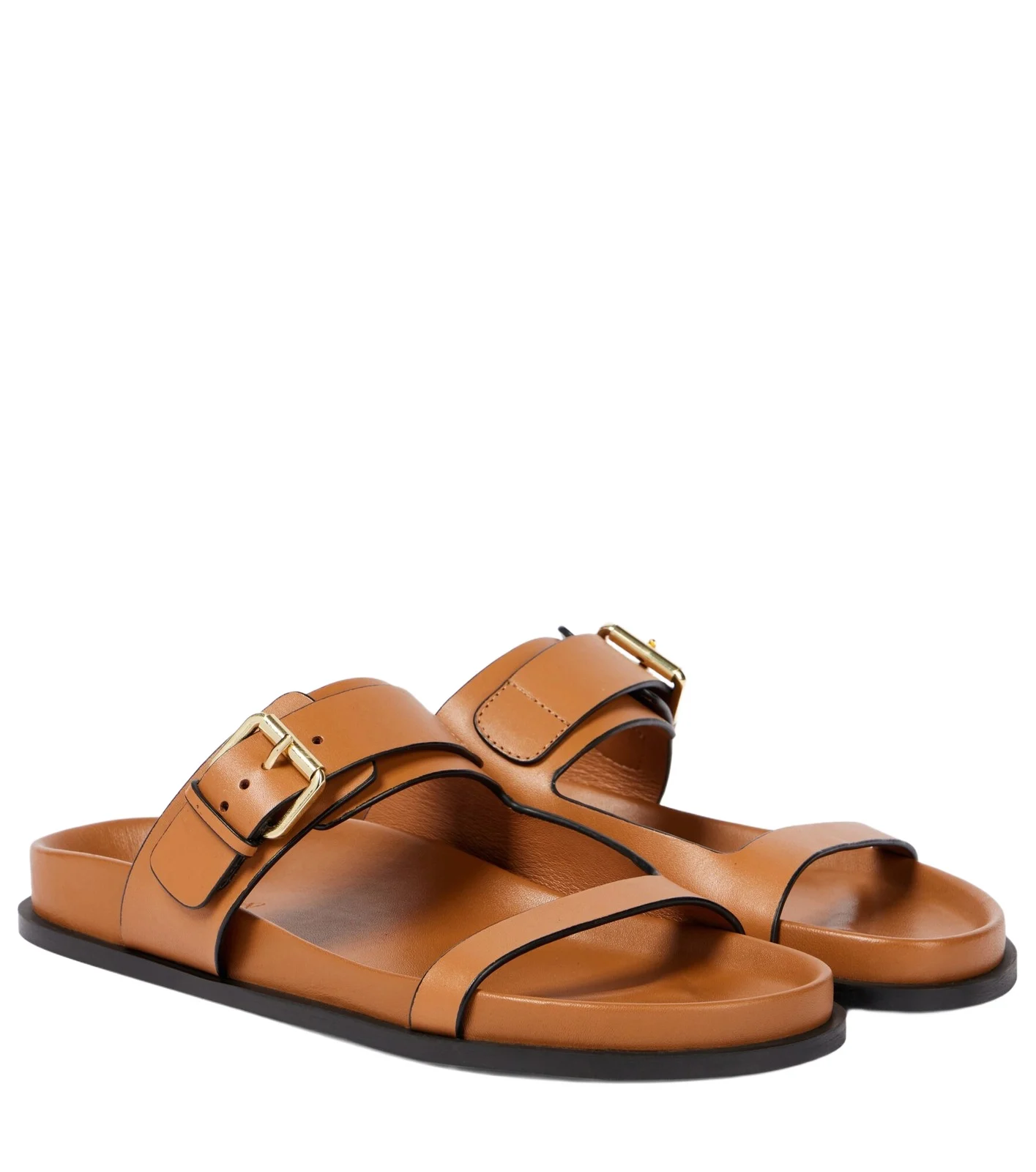 A. Emery Prince leather slides A. Emery Prince leather slides