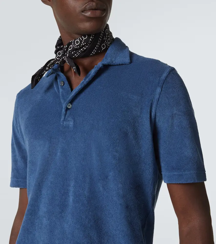 FEDELI Mondial cotton terry polo shirt | Thumbnail 4