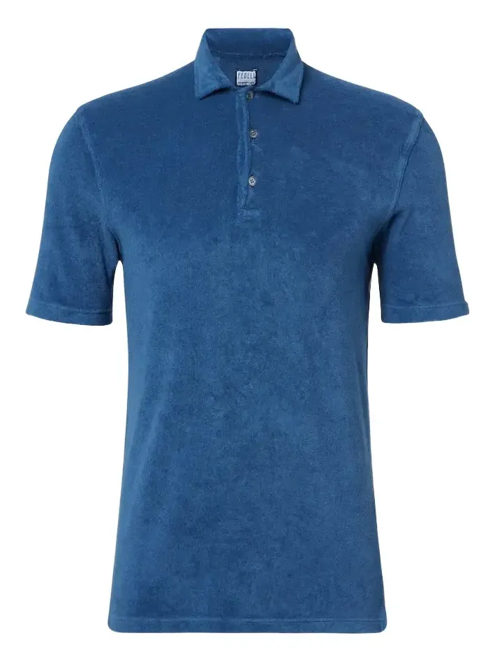 Mondial cotton terry polo shirt Mondial cotton terry polo shirt