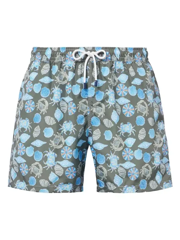 FEDELI Madeira printed swim trunks