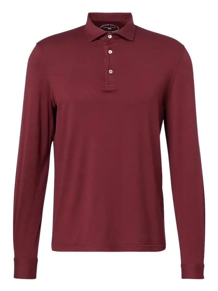 Zero cotton jersey polo shirt