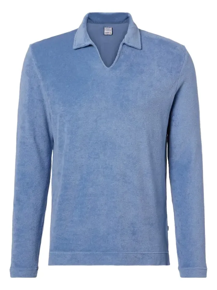 Peter cotton terry polo shirt Peter cotton terry polo shirt