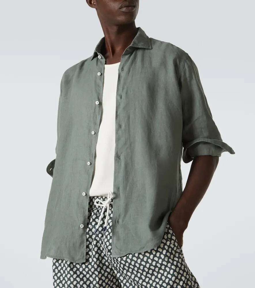 FEDELI Nick linen shirt | Thumbnail 5