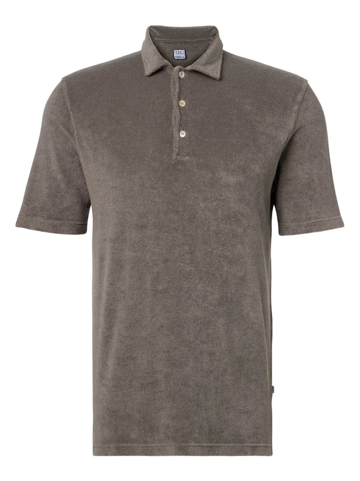 FEDELI Mondial cotton terry polo shirt