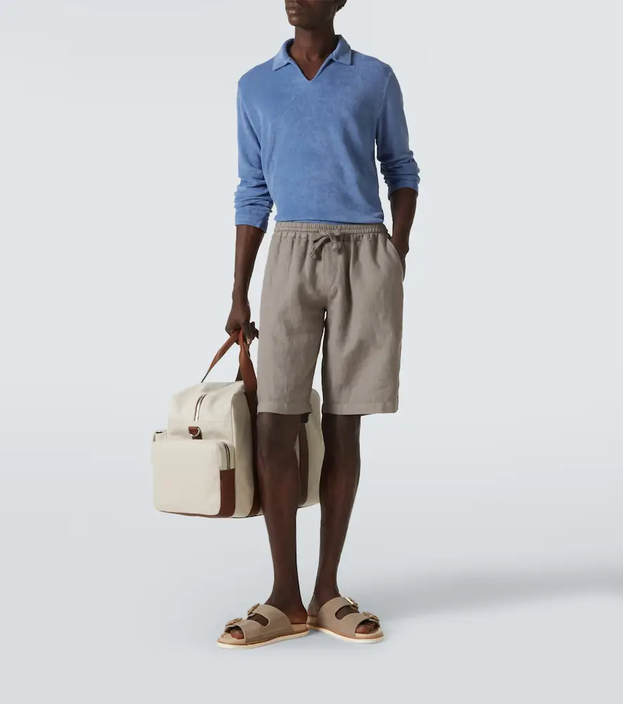 Fedeli Vico linen Bermuda shorts | Thumbnail 3