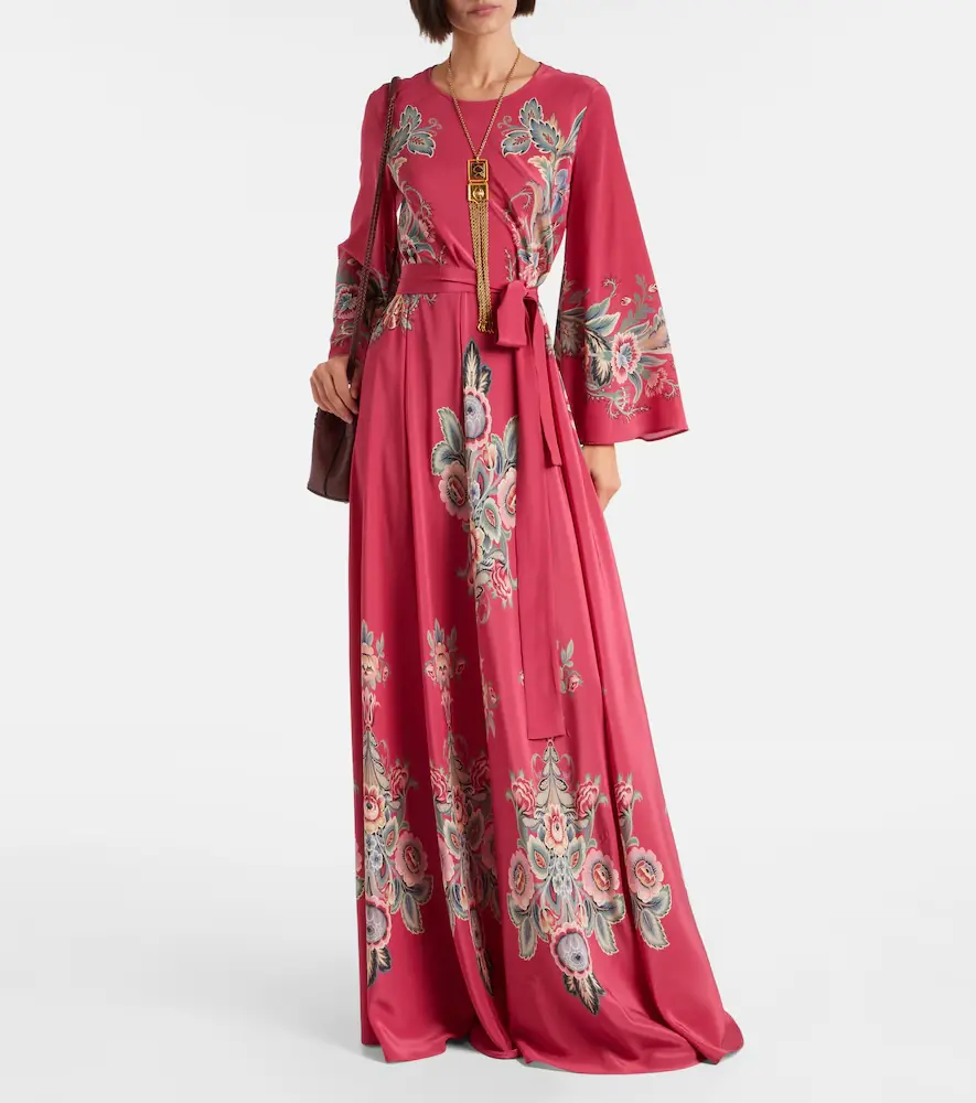 Etro Belted printed silk maxi dress | Thumbnail 2