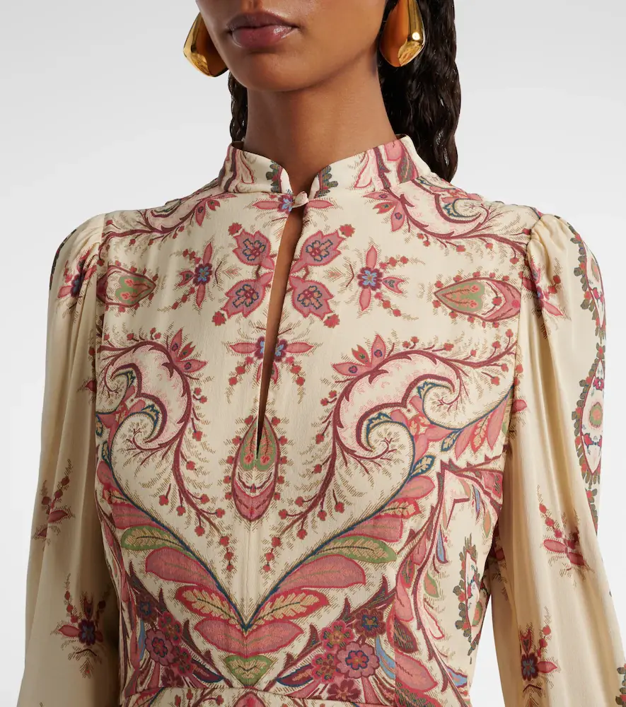 Etro Cutout printed midi dress | Thumbnail 3 Etro Cutout printed midi dress | Thumbnail 3
