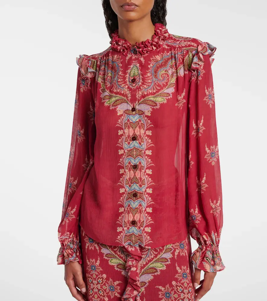 Etro Printed crepon blouse | Thumbnail 5 Etro Printed crepon blouse | Thumbnail 5