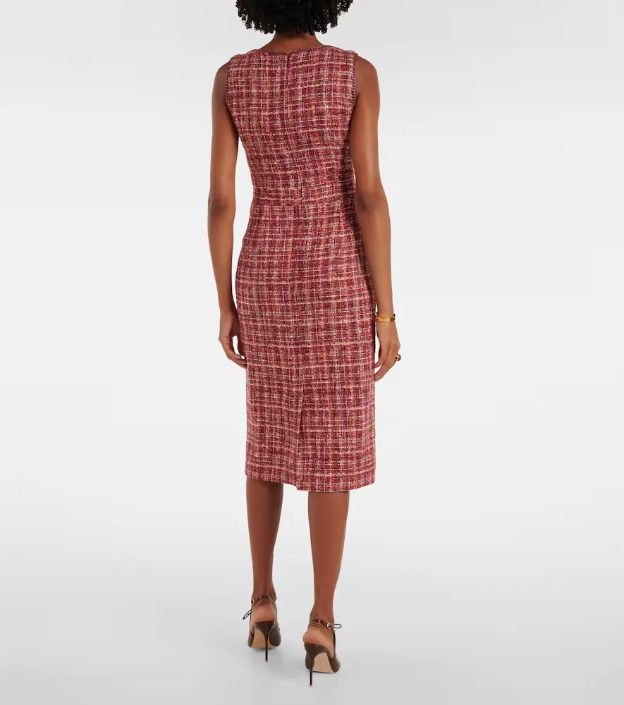 Etro Cotton and wool-blend midi dress | Thumbnail 4 Etro Cotton and wool-blend midi dress | Thumbnail 4