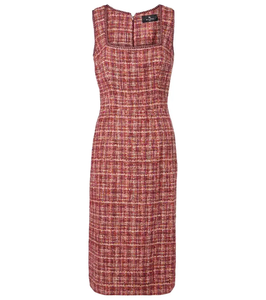 Etro Cotton and wool-blend midi dress
