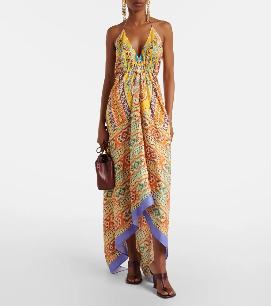 Etro Printed silk midi dress | Thumbnail 3