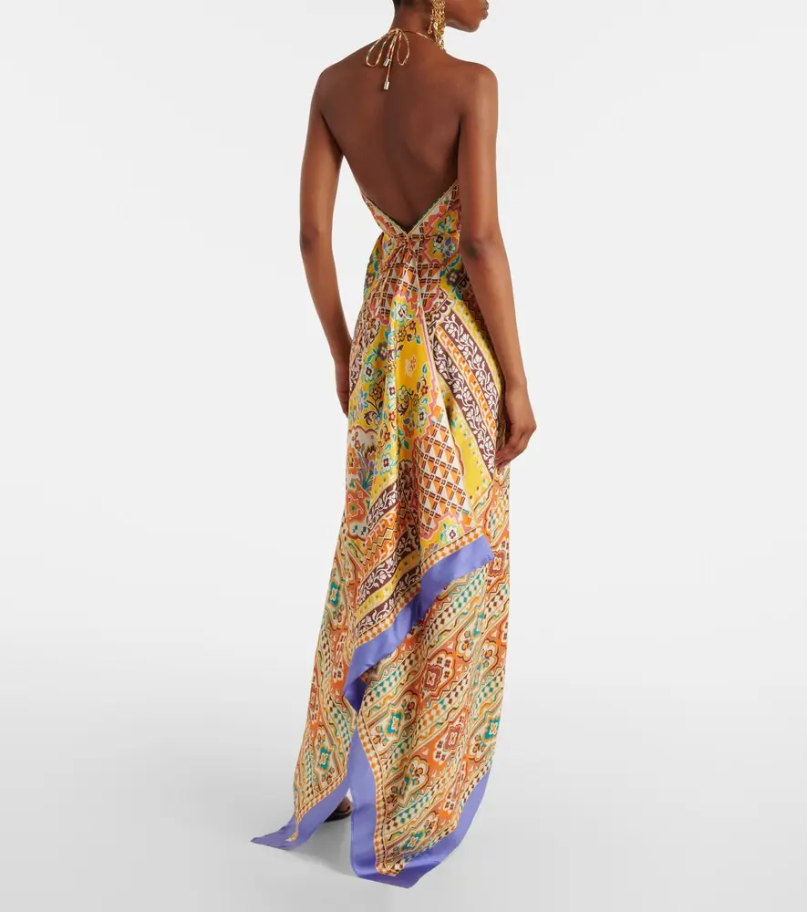 Etro Printed silk midi dress | Thumbnail 4