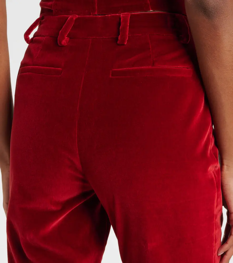 Etro Cotton velvet flared pants | Thumbnail 2