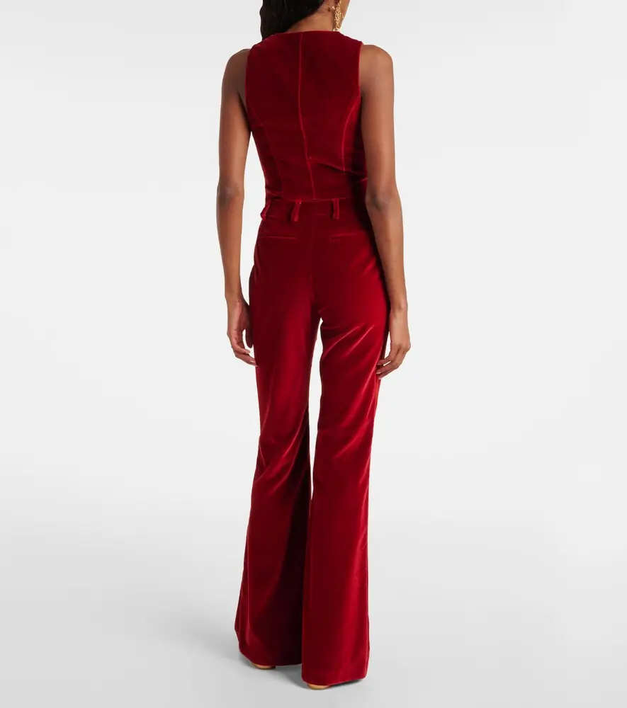 Etro Cotton velvet flared pants | Thumbnail 3