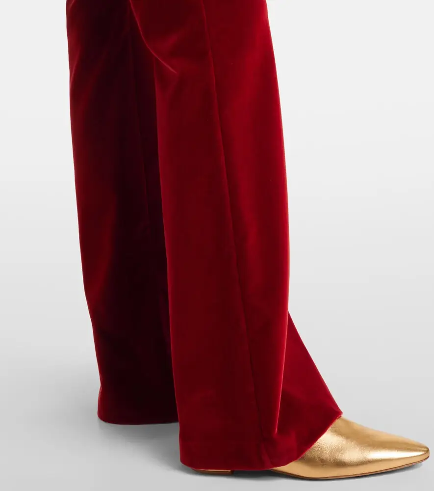 Etro Cotton velvet flared pants | Thumbnail 5