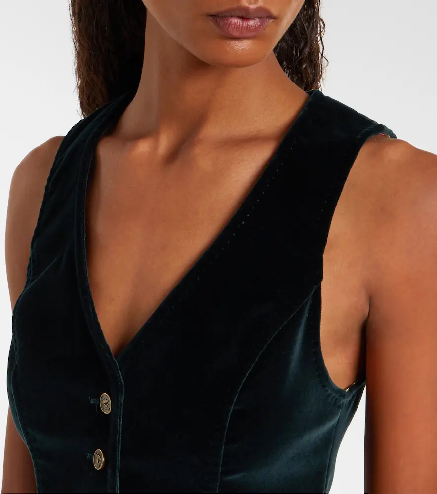 Etro Cotton velvet vest | Thumbnail 3