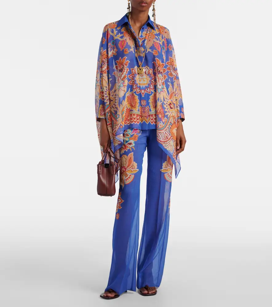 Etro Paisley wide-leg pants | Thumbnail 2 Etro Paisley wide-leg pants | Thumbnail 2