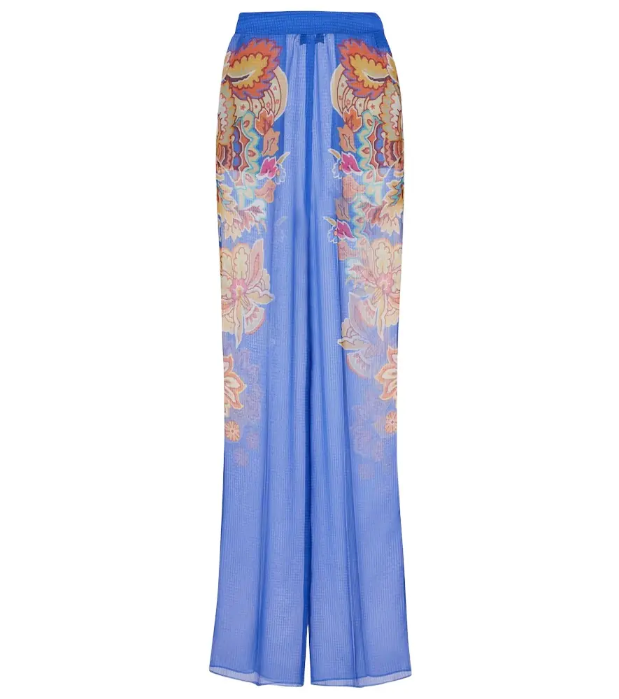 Etro Paisley wide-leg pants