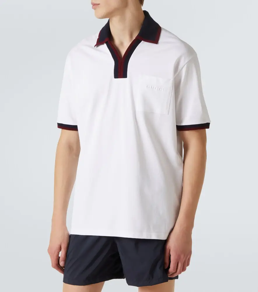 Gucci Cotton piqué polo shirt | Thumbnail 5