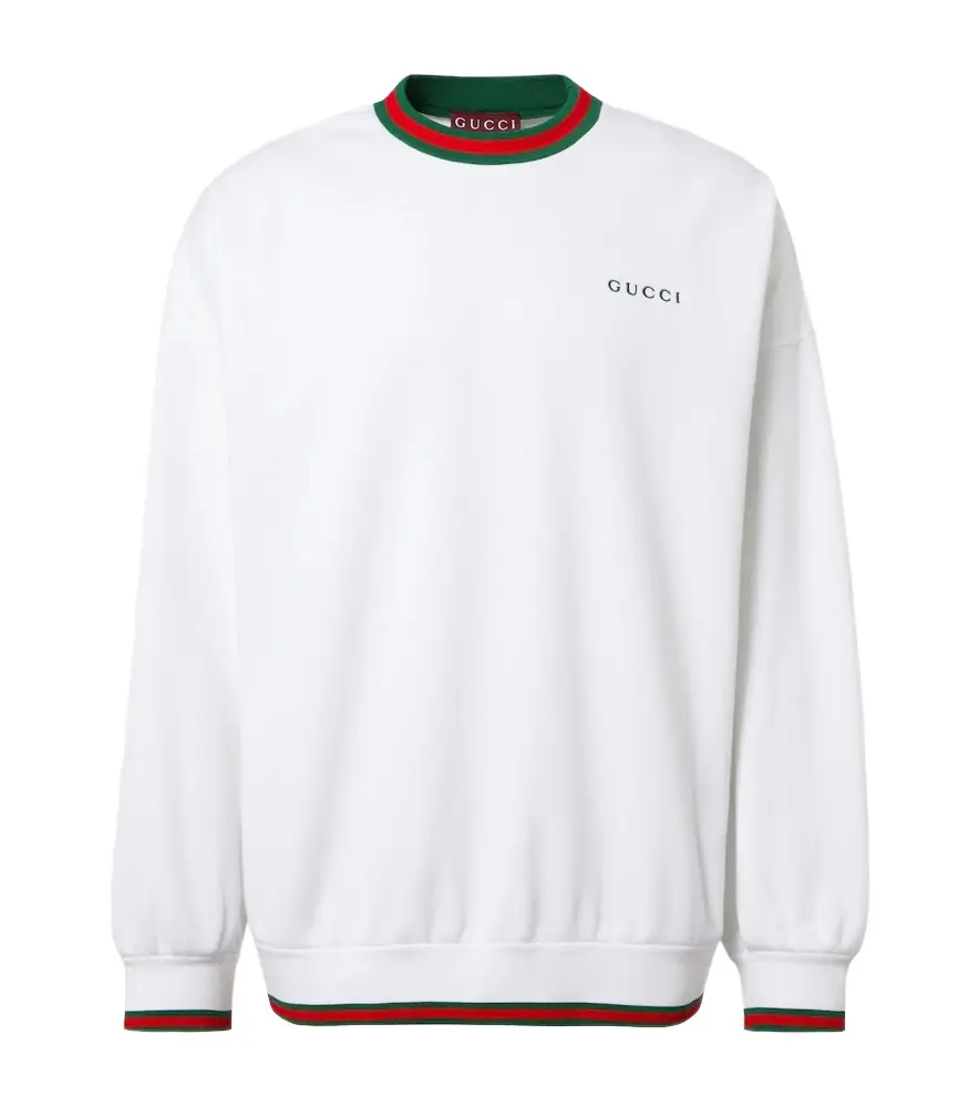 Gucci Logo cotton-blend sweatshirt | Image 1 Gucci Logo cotton-blend sweatshirt | Image 1