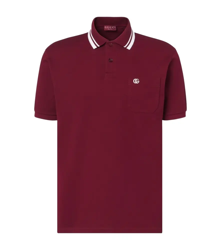 Gucci Double G cotton-blend piqué polo shirt | Image 1 Gucci Double G cotton-blend piqué polo shirt | Image 1