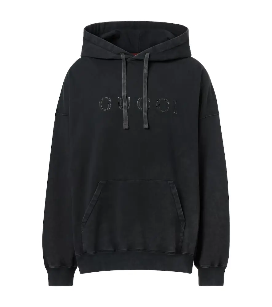 Gucci Logo cotton jersey hoodie | Image 1 Gucci Logo cotton jersey hoodie | Image 1