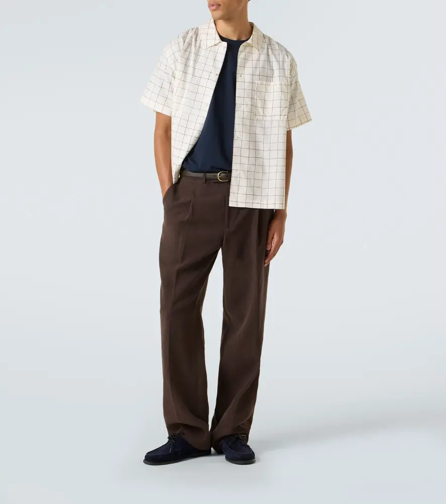 Frame Checked bowling shirt | Thumbnail 4