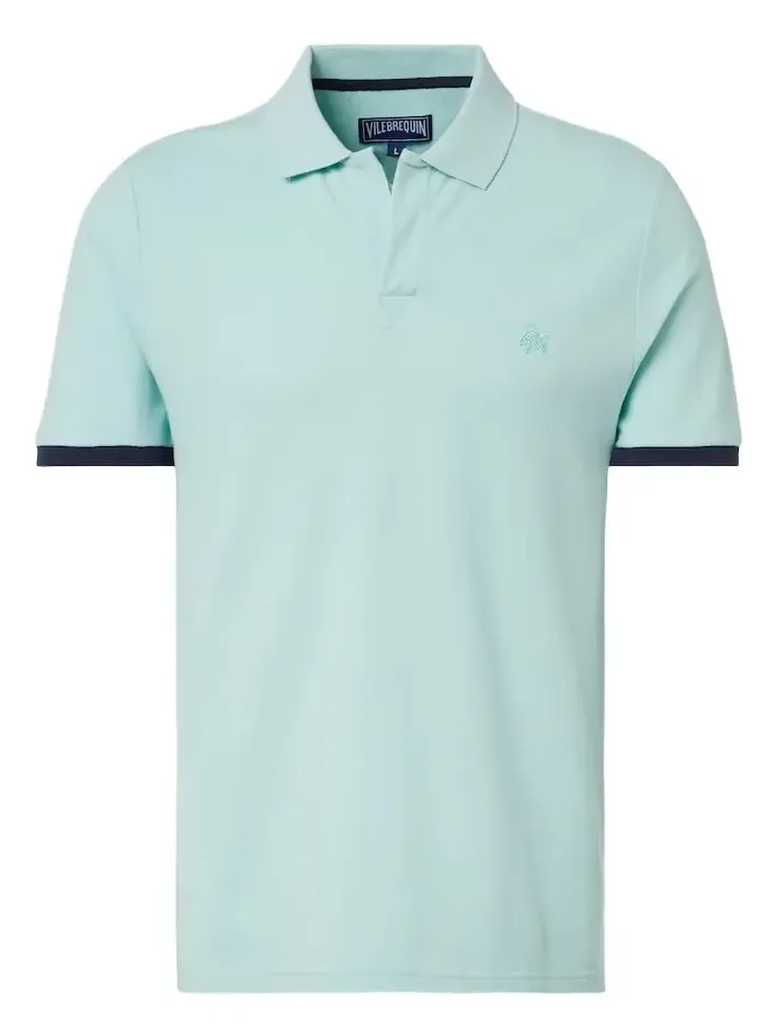 Cotton piqué polo shirt