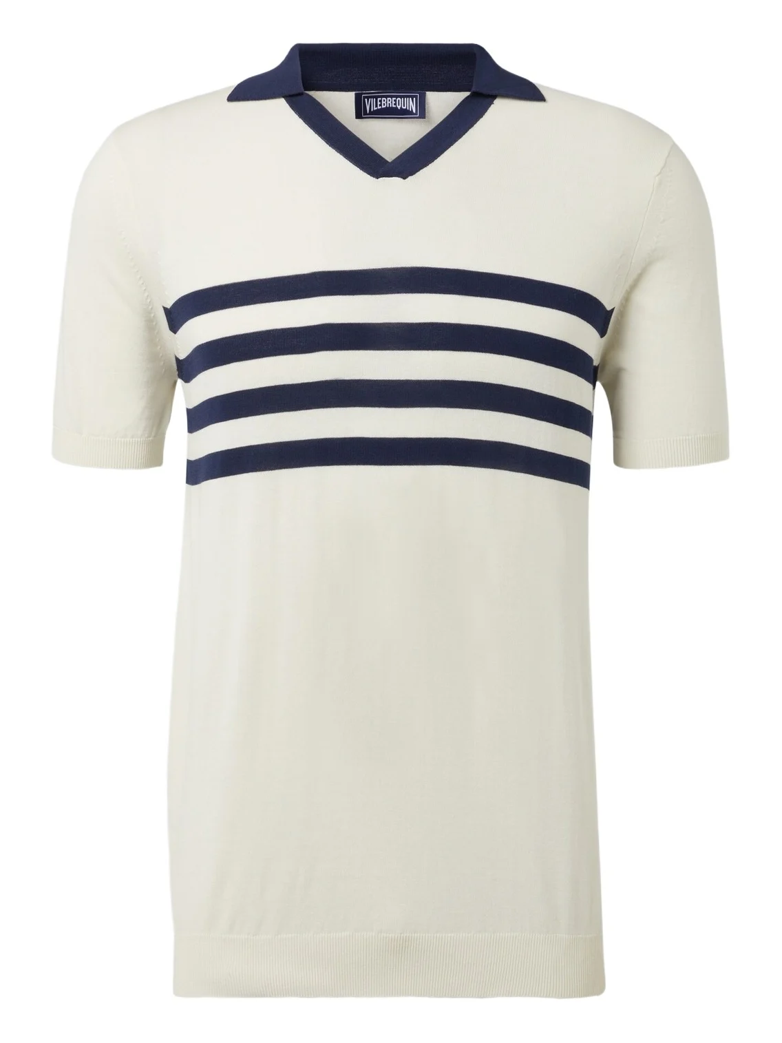 Striped cotton polo shirt Striped cotton polo shirt