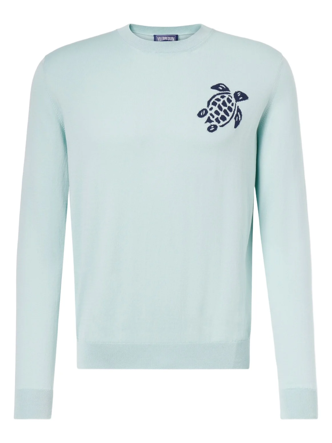 Jacquard cotton sweater