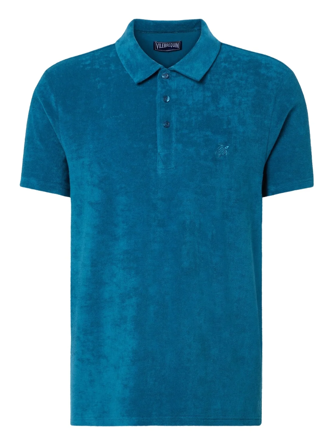 Cotton-blend terry polo shirt Cotton-blend terry polo shirt