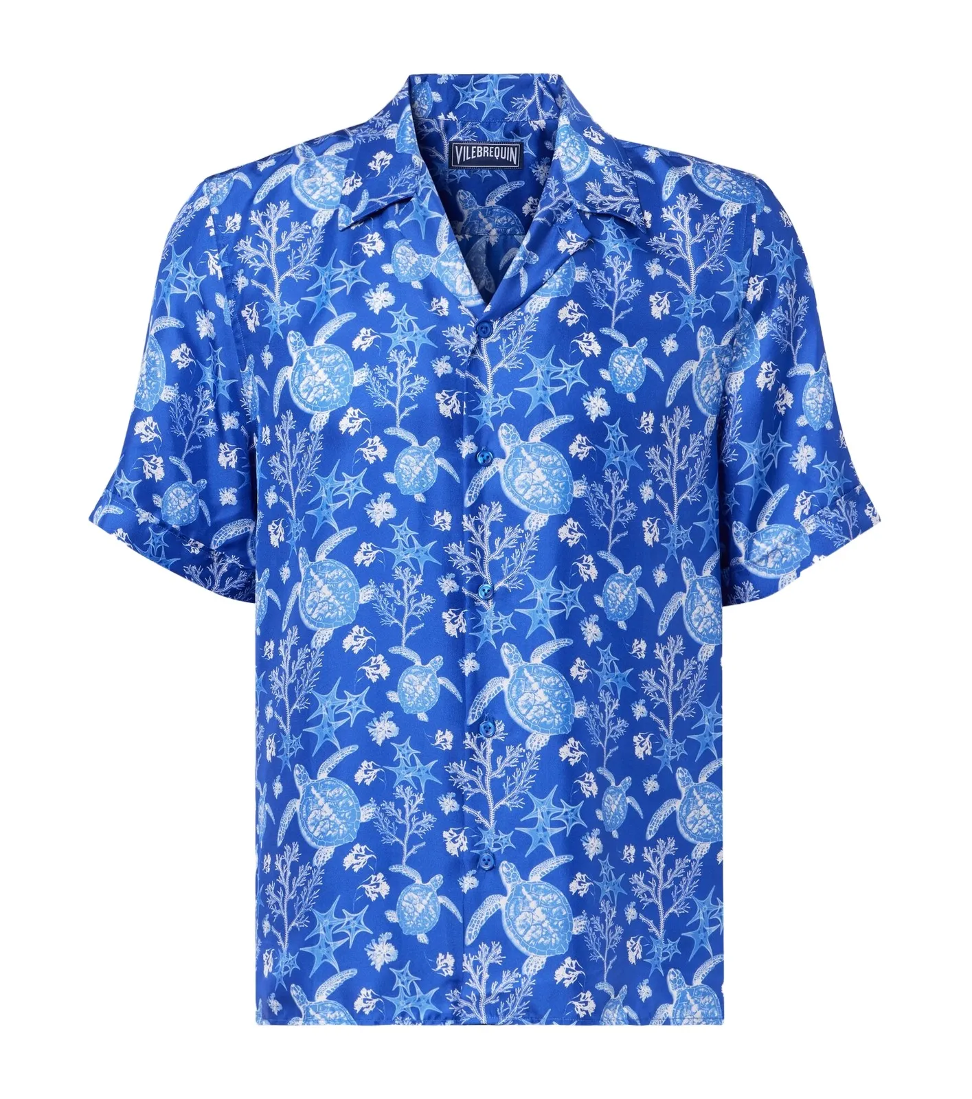 Charli printed silk bowling shirt Charli printed silk bowling shirt