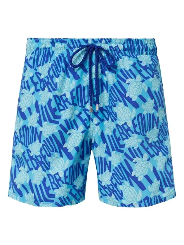 Printed swim trunks