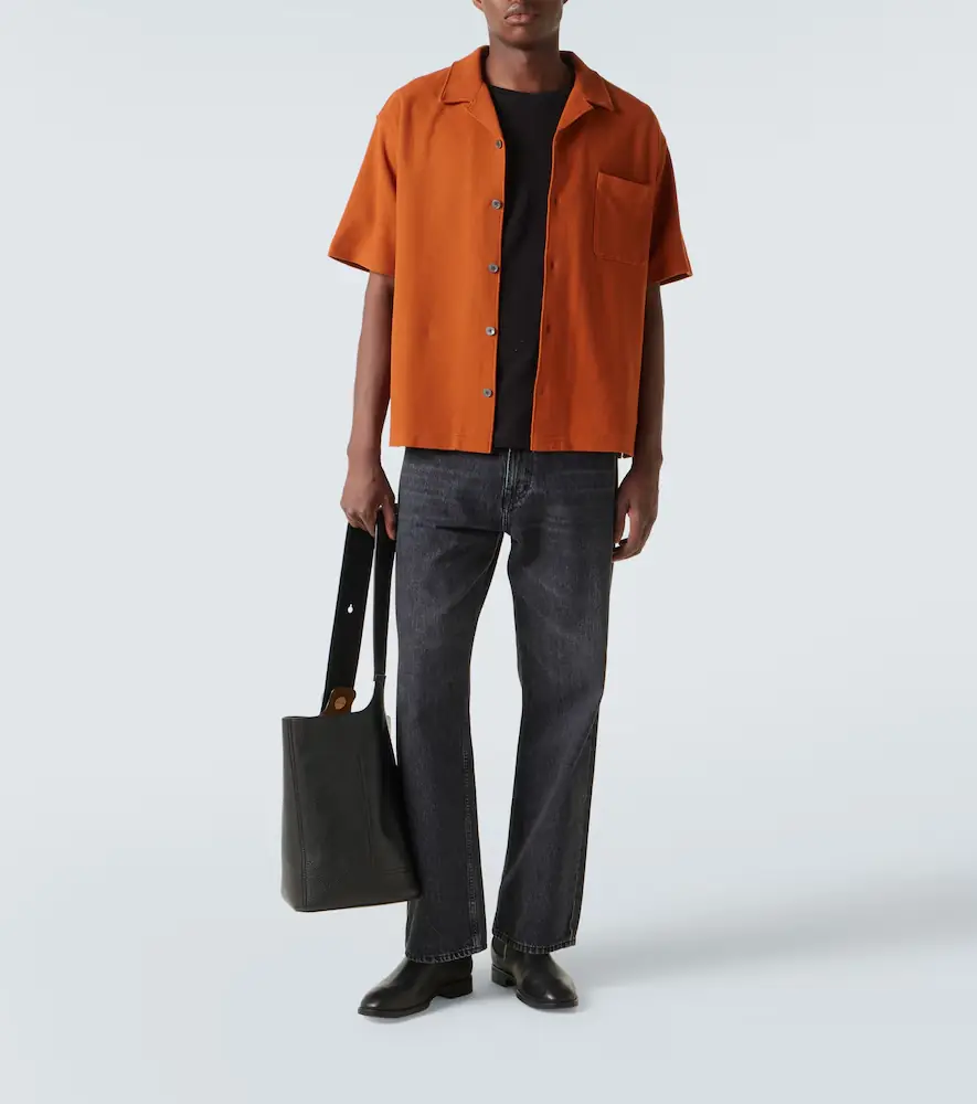 Frame Cotton piqué bowling shirt | Thumbnail 2